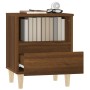 Mesita de noche roble marrón 40x35x50 cm de vidaXL, Mesitas de noche - Ref: Foro24-821808, Precio: 43,61 €, Descuento: %
