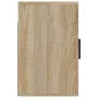 Mesita de noche de pared color roble Sonoma 50x30x47 cm de vidaXL, Mesitas de noche - Ref: Foro24-816870, Precio: 35,40 €, De...