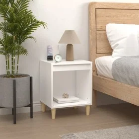 White plywood bedside table 40x35x50 cm by vidaXL, Nightstands - Ref: Foro24-821858, Price: 34,00 €, Discount: %