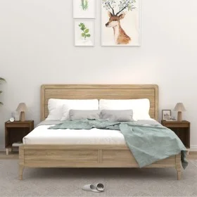 Mesitas de noche 2 unidades roble marrón 40x35x50 cm de vidaXL, Mesitas de noche - Ref: Foro24-821873, Precio: 34,17 €, Descu...