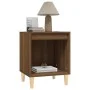 Mesitas de noche 2 unidades roble marrón 40x35x50 cm de vidaXL, Mesitas de noche - Ref: Foro24-821873, Precio: 34,17 €, Descu...