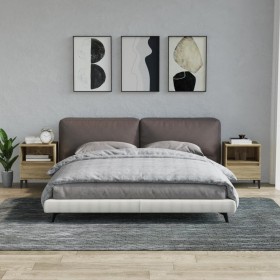 Mesitas de noche 2 unidades roble Sonoma 40x35x50 cm de vidaXL, Armarios y almacenamiento - Ref: Foro24-821817, Precio: 78,38...