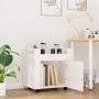 Carrito de escritorio madera contrachapada blanco 60x45x60 cm de vidaXL, Carros e islas - Ref: Foro24-816608, Precio: 59,39 €...