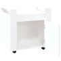 Carrito de escritorio madera contrachapada blanco 60x45x60 cm de vidaXL, Carros e islas - Ref: Foro24-816608, Precio: 59,39 €...
