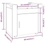 Carrito de escritorio madera contrachapada blanco 60x45x60 cm de vidaXL, Carros e islas - Ref: Foro24-816608, Precio: 59,39 €...