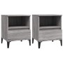 Mesitas de noche 2 unidades gris Sonoma 40x35x50 cm de vidaXL, Armarios y almacenamiento - Ref: Foro24-821823, Precio: 76,00 ...