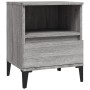 Mesitas de noche 2 unidades gris Sonoma 40x35x50 cm de vidaXL, Armarios y almacenamiento - Ref: Foro24-821823, Precio: 76,00 ...