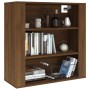 Armario de pared madera contrachapada marrón roble 80x33x80 cm de vidaXL, Aparadores - Ref: Foro24-816599, Precio: 66,66 €, D...