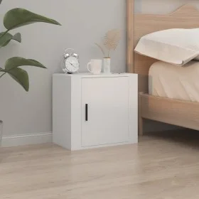 White wall bedside table 50x30x47 cm by vidaXL, Nightstands - Ref: Foro24-816864, Price: 31,22 €, Discount: %