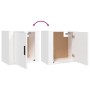 Mesita de noche de pared blanca 50x30x47 cm de vidaXL, Mesitas de noche - Ref: Foro24-816864, Precio: 31,53 €, Descuento: %