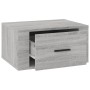 Mesita de noche de pared gris Sonoma 50x36x25 cm de vidaXL, Mesitas de noche - Ref: Foro24-816852, Precio: 31,97 €, Descuento: %