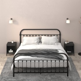 Mesitas de noche 2 unidades negro 40x35x50 cm de vidaXL, Mesitas de noche - Ref: Foro24-821877, Precio: 48,52 €, Descuento: %
