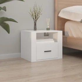 White wall bedside table 50x36x40 cm by vidaXL, Nightstands - Ref: Foro24-816880, Price: 51,95 €, Discount: %