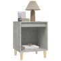 Mesitas de noche 2 unidades gris hormigón 40x35x50 cm de vidaXL, Mesitas de noche - Ref: Foro24-821867, Precio: 41,41 €, Desc...