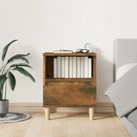 Smoked oak bedside table 40x35x50 cm by vidaXL, Nightstands - Ref: Foro24-821804, Price: 34,50 €, Discount: %