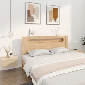 Wand-Nachttische 2 Stück in Sonoma-Eiche, 50x36x25 cm. von vidaXL, Nachttische - Ref: Foro24-816847, Preis: 65,46 €, Rabatt: %