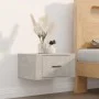 Wall-mounted bedside table in concrete gray color, 50x36x25 cm by vidaXL, Nightstands - Ref: Foro24-816848, Price: 37,97 €, D...
