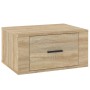 Mesitas de noche de pared 2 uds color roble Sonoma 50x36x25 cm de vidaXL, Mesitas de noche - Ref: Foro24-816847, Precio: 66,2...