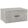 Wall-mounted bedside table in concrete gray color, 50x36x25 cm by vidaXL, Nightstands - Ref: Foro24-816848, Price: 37,97 €, D...