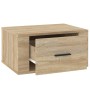 Mesitas de noche de pared 2 uds color roble Sonoma 50x36x25 cm de vidaXL, Mesitas de noche - Ref: Foro24-816847, Precio: 66,2...