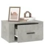 Wall-mounted bedside table in concrete gray color, 50x36x25 cm by vidaXL, Nightstands - Ref: Foro24-816848, Price: 37,97 €, D...