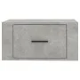 Wall-mounted bedside table in concrete gray color, 50x36x25 cm by vidaXL, Nightstands - Ref: Foro24-816848, Price: 37,97 €, D...