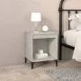Mesita de noche gris hormigón 40x35x50 cm de vidaXL, Mesitas de noche - Ref: Foro24-821882, Precio: 34,90 €, Descuento: %