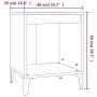 Mesita de noche gris hormigón 40x35x50 cm de vidaXL, Mesitas de noche - Ref: Foro24-821882, Precio: 34,90 €, Descuento: %