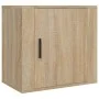 Wall bedside tables 2 pcs Sonoma oak color 50x30x47 cm by vidaXL, Nightstands - Ref: Foro24-816871, Price: 43,78 €, Discount: %