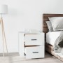 Mesita de noche blanca 50x39x47 cm de vidaXL, Taquillas y armarios de almacenamiento - Ref: Foro24-816704, Precio: 58,07 €, D...