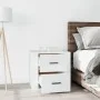 Mesita de noche blanca 50x39x47 cm de vidaXL, Taquillas y armarios de almacenamiento - Ref: Foro24-816704, Precio: 57,32 €, D...