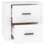 Mesita de noche blanca 50x39x47 cm de vidaXL, Taquillas y armarios de almacenamiento - Ref: Foro24-816704, Precio: 58,07 €, D...