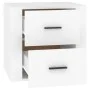 Mesita de noche blanca 50x39x47 cm de vidaXL, Taquillas y armarios de almacenamiento - Ref: Foro24-816704, Precio: 57,32 €, D...