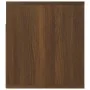 Mesita de noche de pared roble marrón 50x36x40 cm de vidaXL, Mesitas de noche - Ref: Foro24-816894, Precio: 46,39 €, Descuent...