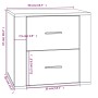 Mesita de noche blanca 50x39x47 cm de vidaXL, Taquillas y armarios de almacenamiento - Ref: Foro24-816704, Precio: 58,07 €, D...