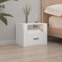 Mesitas de noche de pared 2 uds blanco 50x36x40 cm de vidaXL, Mesitas de noche - Ref: Foro24-816881, Precio: 70,72 €, Descuen...