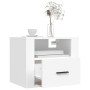Mesitas de noche de pared 2 uds blanco 50x36x40 cm de vidaXL, Mesitas de noche - Ref: Foro24-816881, Precio: 70,72 €, Descuen...