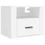 Mesitas de noche de pared 2 uds blanco 50x36x40 cm de vidaXL, Mesitas de noche - Ref: Foro24-816881, Precio: 70,72 €, Descuen...