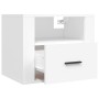 Mesitas de noche de pared 2 uds blanco 50x36x40 cm de vidaXL, Mesitas de noche - Ref: Foro24-816881, Precio: 70,72 €, Descuen...