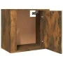 Mesita de noche de pared color roble ahumado 50x30x47 cm de vidaXL, Mesitas de noche - Ref: Foro24-816874, Precio: 34,92 €, D...