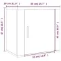Mesita de noche de pared color roble ahumado 50x30x47 cm de vidaXL, Mesitas de noche - Ref: Foro24-816874, Precio: 34,92 €, D...