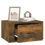 Mesitas de noche de pared 2 uds color roble ahumado 50x36x25 cm de vidaXL, Mesitas de noche - Ref: Foro24-816851, Precio: 47,...
