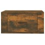 Mesitas de noche de pared 2 uds color roble ahumado 50x36x25 cm de vidaXL, Mesitas de noche - Ref: Foro24-816851, Precio: 53,...