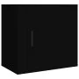 Mesita de noche de pared negro 50x30x47 cm de vidaXL, Mesitas de noche - Ref: Foro24-816866, Precio: 31,22 €, Descuento: %