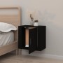 Mesita de noche de pared negro 50x30x47 cm de vidaXL, Mesitas de noche - Ref: Foro24-816866, Precio: 31,53 €, Descuento: %