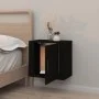 Mesita de noche de pared negro 50x30x47 cm de vidaXL, Mesitas de noche - Ref: Foro24-816866, Precio: 31,22 €, Descuento: %