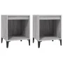 Bedside tables 2 units gray Sonoma 40x35x50 cm by vidaXL, Nightstands - Ref: Foro24-821887, Price: 47,99 €, Discount: %