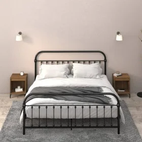 Mesitas de noche 2 unidades roble marrón 40x35x50 cm de vidaXL, Mesitas de noche - Ref: Foro24-821889, Precio: 39,64 €, Descu...