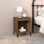 Mesitas de noche 2 unidades roble marrón 40x35x50 cm de vidaXL, Mesitas de noche - Ref: Foro24-821889, Precio: 39,64 €, Descu...