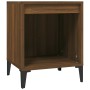 Mesitas de noche 2 unidades roble marrón 40x35x50 cm de vidaXL, Mesitas de noche - Ref: Foro24-821889, Precio: 39,64 €, Descu...